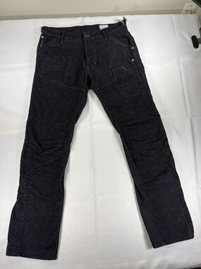 G-Star RAW Men’s 34 Black Cargo Pants Y2K Utility Streetwear